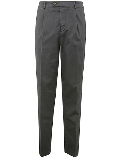 Shop Brunello Cucinelli Pleated Tailored Trousers In Grey