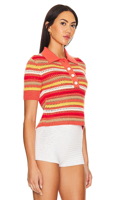 Lovers & Friends Lucia Polo Top In 夏季红