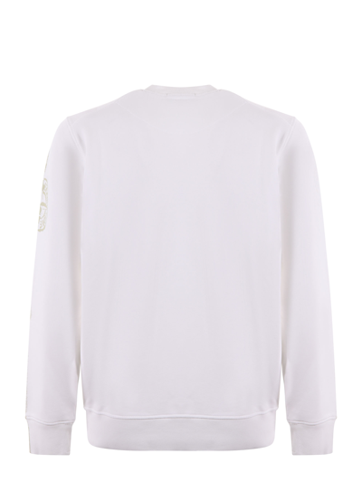 Stone Island Logo Printed Crewneck Sweatshirt