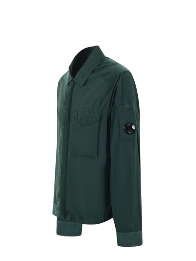 C.p. Company Shirt In Verde Smeraldo