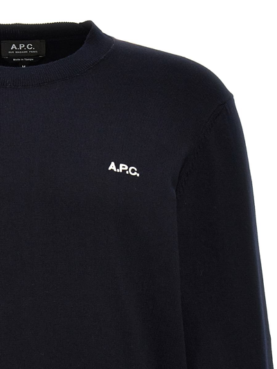 Shop Apc A.p.c. 'melville' Sweater In Blue