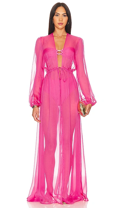 Shop Shani Shemer Vera Maxi Dress In Rose Blossom