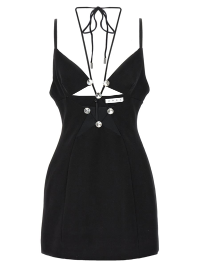 Shop Area 'star Cut Out' Dress In Black