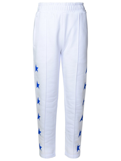 Shop Golden Goose Kids Star Printed Track Pants In White