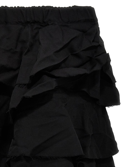Shop Comme Des Garcons Black Comme Des Garçons Black Flounces And Pleated Skirt