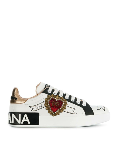 Shop Dolce & Gabbana Sneakers Shoes In White