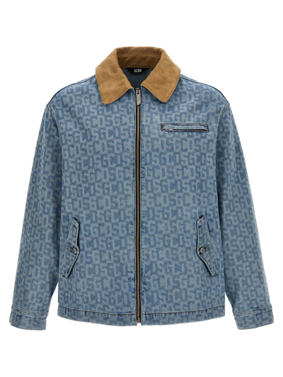 Shop Gcds 'monogram' Jacket In Blue