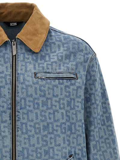 Shop Gcds 'monogram' Jacket In Blue