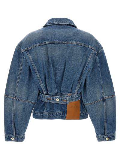 Shop Jacquemus 'la Veste De-nîmes' Jacket In Blue
