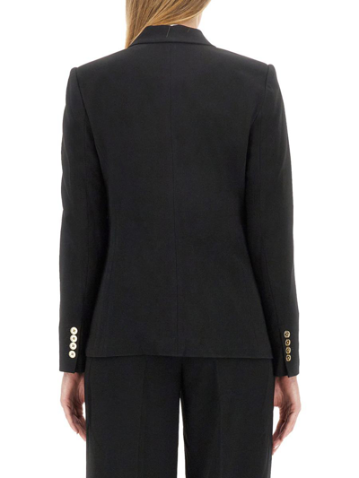 Shop Michael Michael Kors Michael Kors Double-breasted Jacket In Black