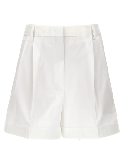 Shop Moschino Classic Bermuda Shorts In White