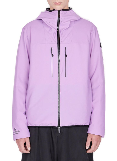 Shop Moncler Foreant Zip In Purple