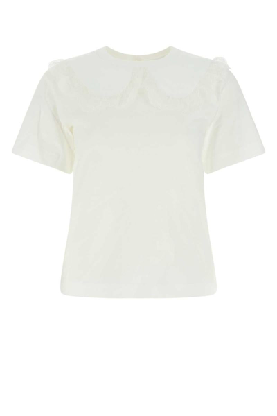 Shop See By Chloé See By Chloe T-shirt In White