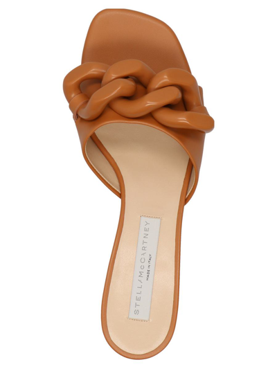 Shop Stella Mccartney 'falabella' Sandals In Brown