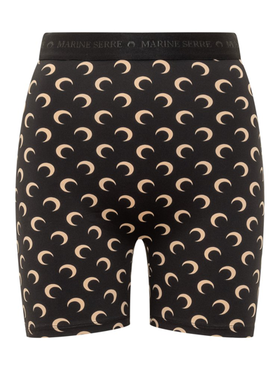 Shop Marine Serre Crescent Moon Printed Cycling Shorts In Multi