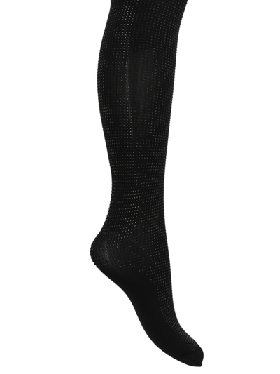 Shop Wolford 'studs Tights'  X Rossi Socks In Black