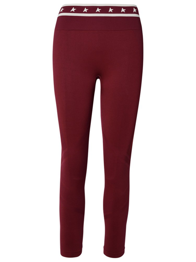 Shop Golden Goose Deluxe Brand High Waist Stretch Leggings In Red
