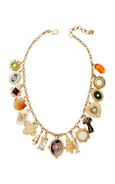Shop Brinker & Eliza One-of-a-kind Love Note 24k Gold-plated Necklace