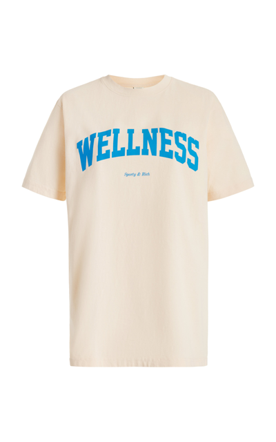 Shop Sporty And Rich Wellness Ivy Cotton T-shirt In White