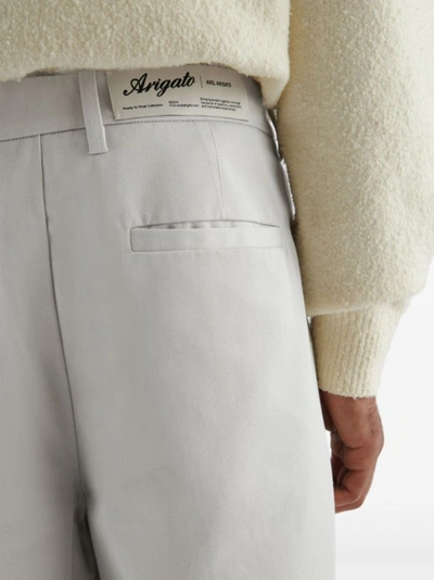 Shop Axel Arigato Light Beige Cotton Shorts In White