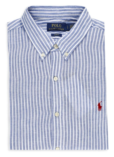 Shop Polo Ralph Lauren Pony Shirt In Blue