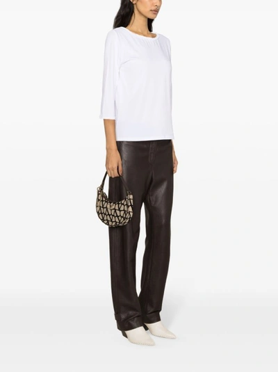 Shop Allude Linen Top In White