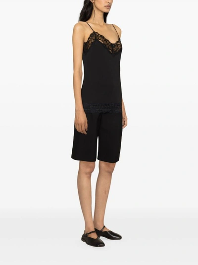 Shop Allude Black Cotton Jersey Top