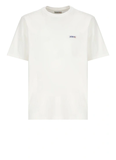 Shop Autry White Cotton T-shirt