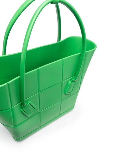 Shop Bottega Veneta Large Arco Tote Bag In Green