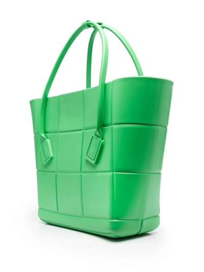 Shop Bottega Veneta Large Arco Tote Bag In Green