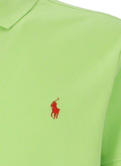 Shop Polo Ralph Lauren Polo Shirt With Pony In Yellow