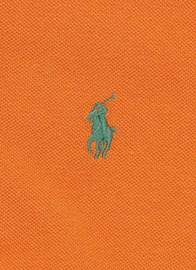 Shop Polo Ralph Lauren Polo Shirt With Pony In Orange