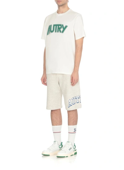Shop Autry White Cotton T-shirt