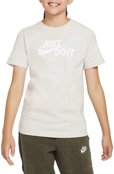 Shop Nike Kids' Sportswear T-shirt In Light Bone