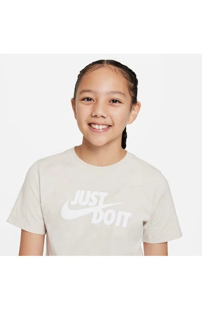 Shop Nike Kids' Sportswear T-shirt In Light Bone