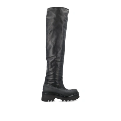 Shop Chloé Raina Over Knee Boots In Black
