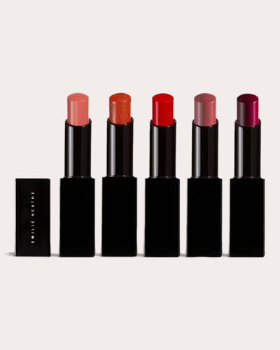 Shop Emilie Heathe Women's The Lip Atelier Collection Set In Warm Beige/burnt Orange/red