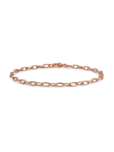 Shop David Yurman Women's Dy Madison Chain Bracelet In 18k Rose Gold, 3mm