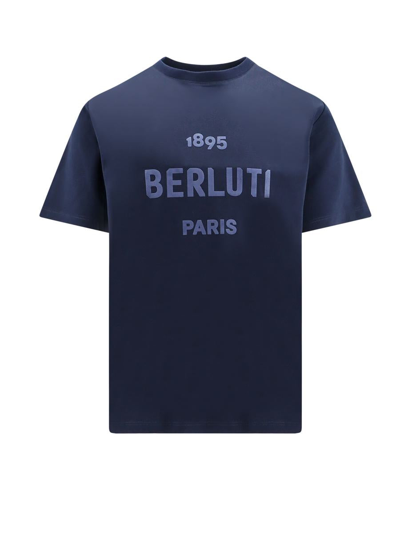 Shop Berluti T-shirt In Blue