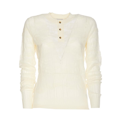 Shop Bottega Veneta Sweaters In White