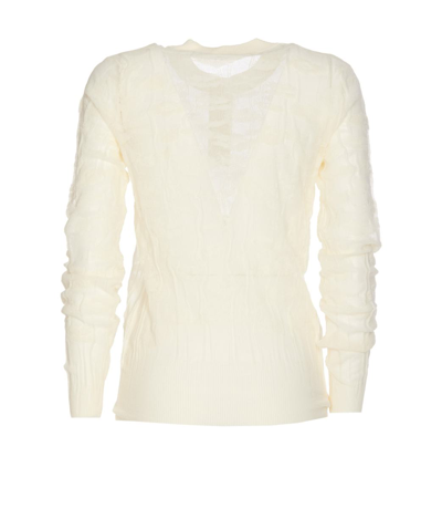 Shop Bottega Veneta Sweaters In White