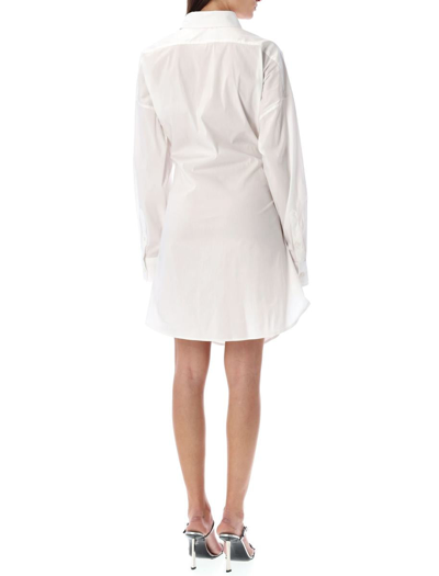 Diesel Midi Chemisier With Logo In White