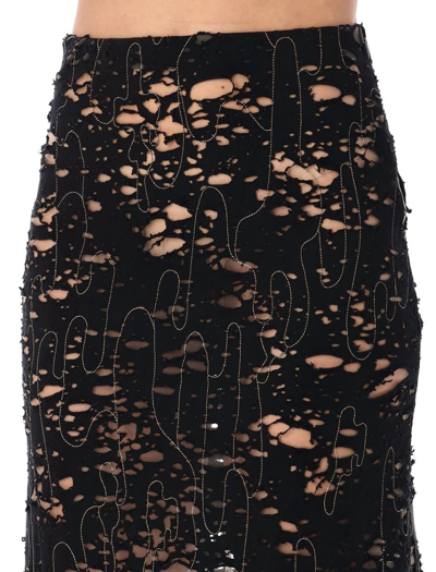 Shop Diesel O-leena Maxi Skirt In Black