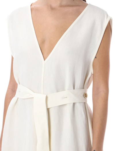 Shop Fabiana Filippi Midi Dress In White