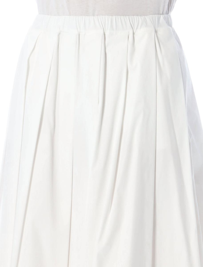 Shop Fabiana Filippi Pleated Skirt In White