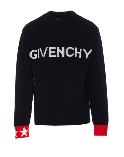 Shop Givenchy Sweaters In Blue