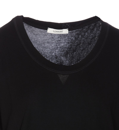Shop Lemaire T-shirts And Polos In Black