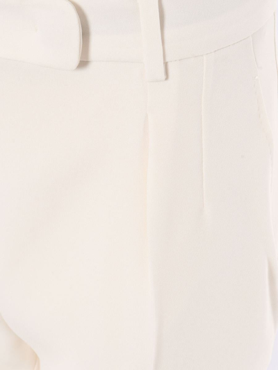 Max Mara Belt-loop Casual Pants In White
