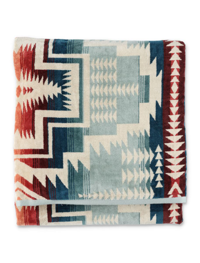Shop Pendleton Jacquard Beach Towel For Two In Multi