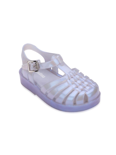 Shop Mini Melissa Baby's & Little Girl's Mini Possession Bb Sandals In Pearly Blue